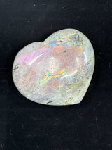 Labradorite Heart 140g - “I welcome change and transformation into my life”.