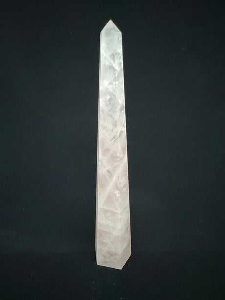 Rose Quartz Tower 25.5cm - 472g - “I radiate love, beauty, confidence and grace”.