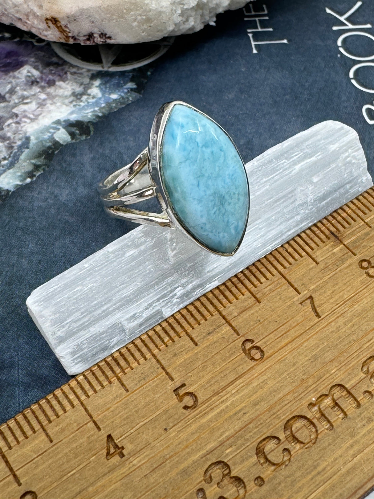 Larimar Ring Size 7 - "I allow myself to express my inner femininity".