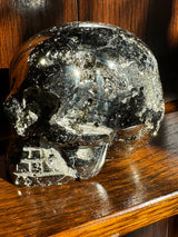 Pyrite Skull Carving #1 -  1.64kilos - Protection & Energy