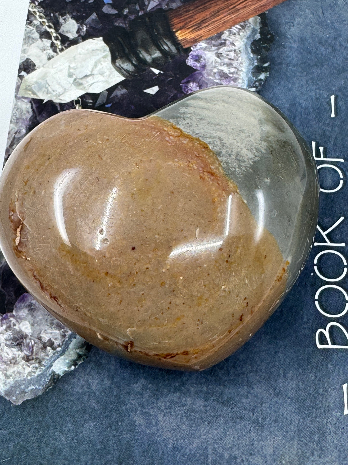 Polychrome Jasper Puffy Heart 216g -"I am grounded and ready to take action towards my goals."