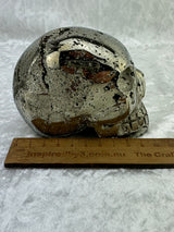 Pyrite Skull Carving #2 - 1.34kilos - Protection & Energy