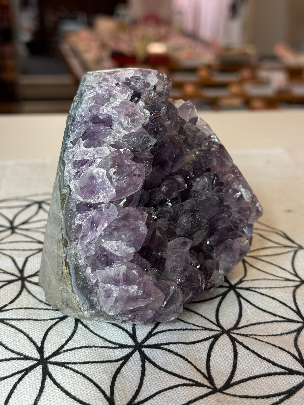 Amethyst Cluster 720g #42 -  “I trust my intuition and allow it to guide me each day”