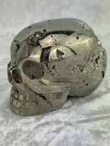 Pyrite Skull Carving #8 - 1.124kilos - Protection & Energy