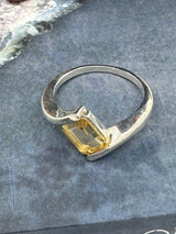 Citrine Silver Ring Size 8 - “I am successful in all areas of life”