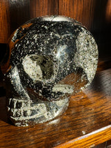 Pyrite Skull Carving #3 - 1.326kilos - Protection & Energy