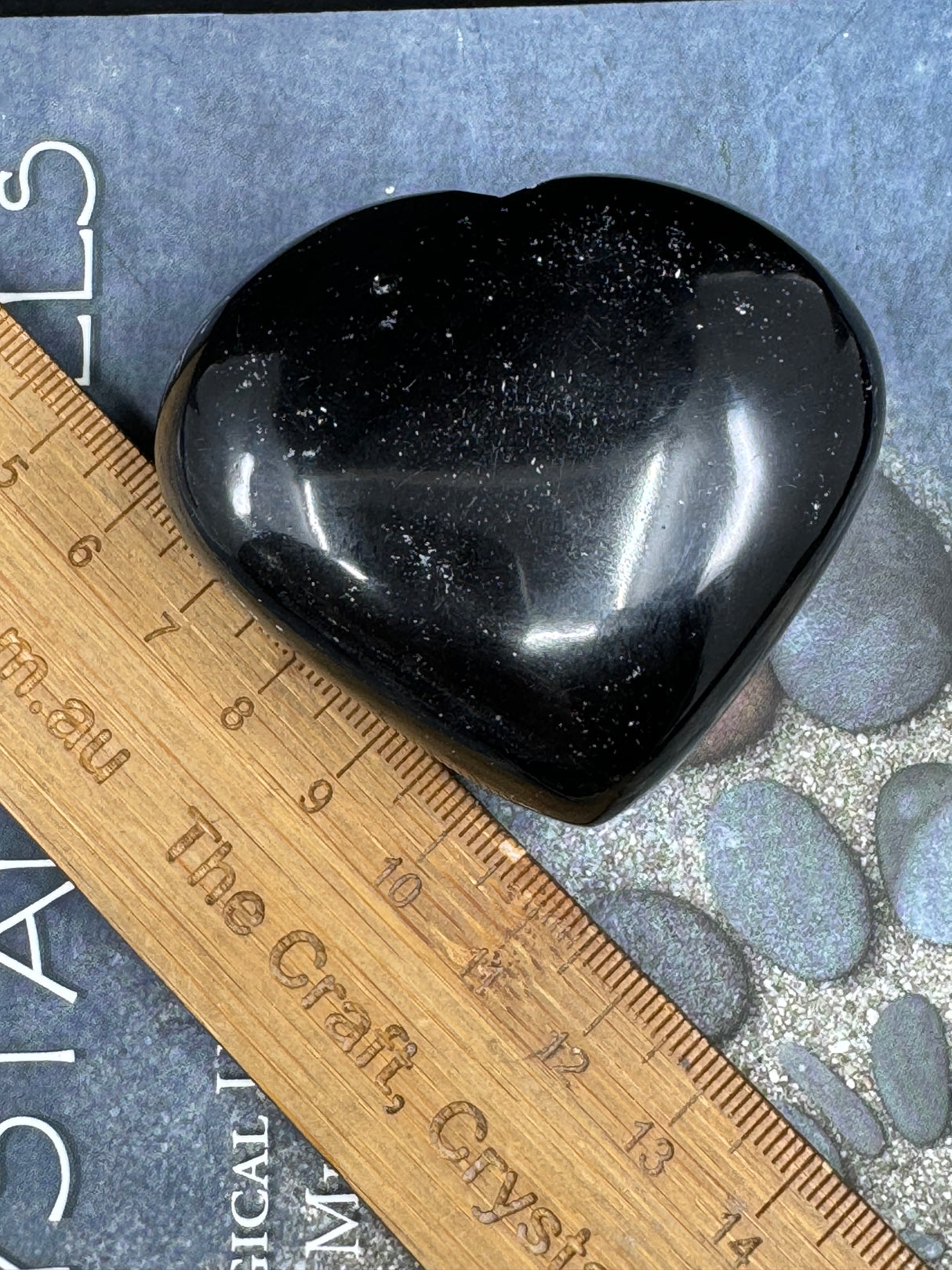 Black Obsidian Heart - "I release negative energy within and around me."