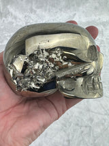 Pyrite Skull Carving #8 - 1.124kilos - Protection & Energy