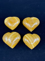 Yellow Calcite Heart - "I am alert, focused, and attentive at all times."