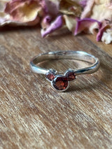 Garnet Silver Ring Size 7 - "I am passionate and enthusiastic in all areas of my life."