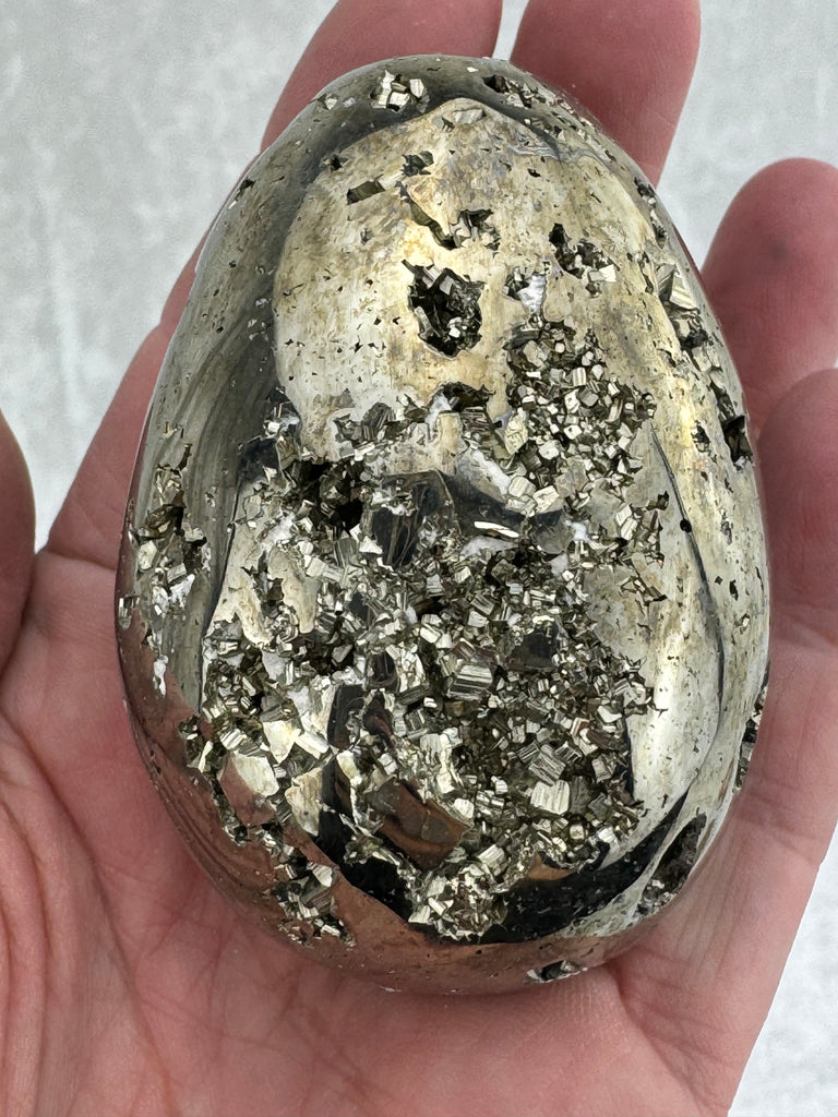 Pyrite Egg #14 - 1354g - Protection & Energy