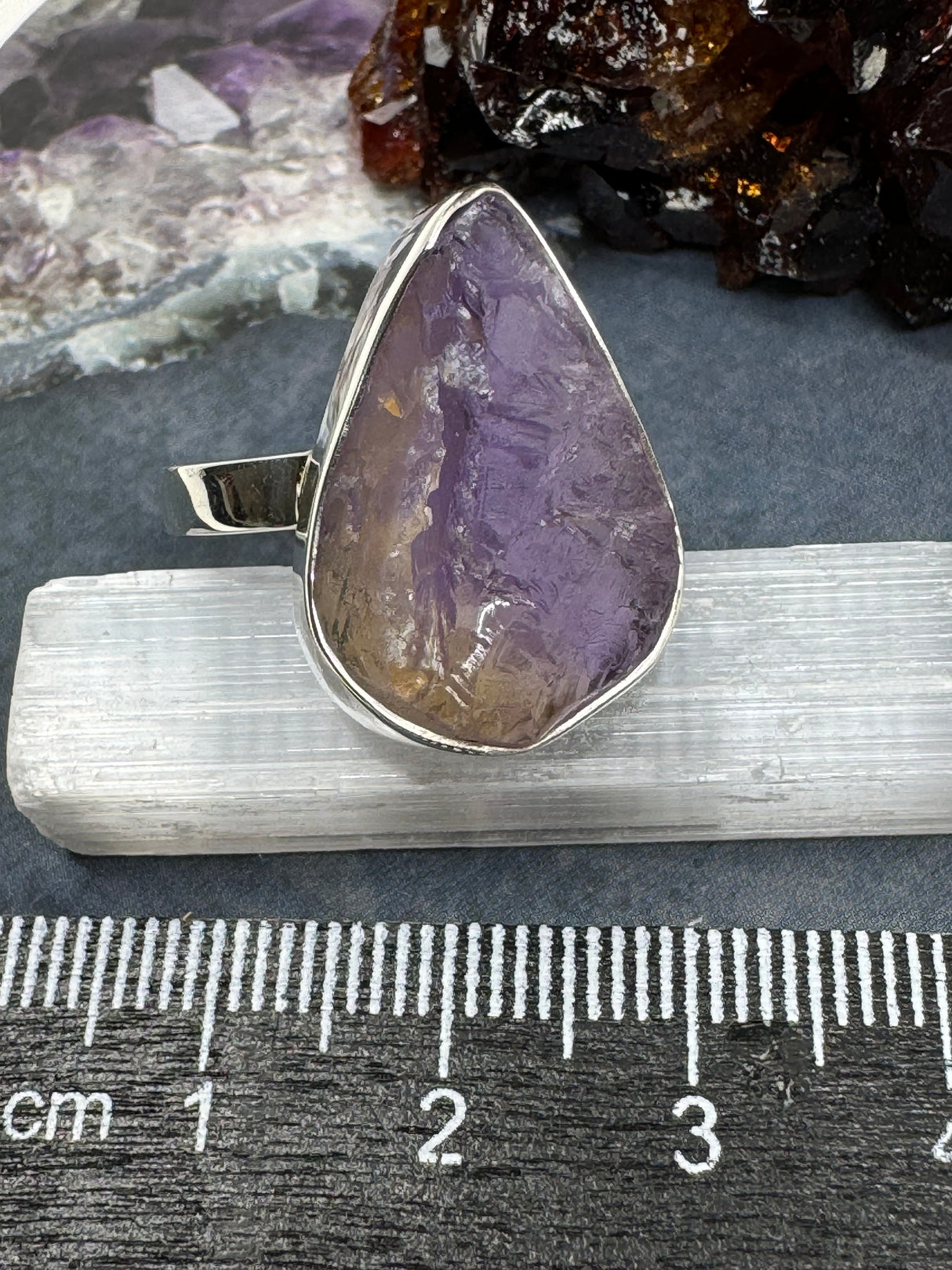 Ametrine Silver Ring Size 10 #10 - "I can overcome anything I set my mind to."