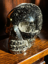 Pyrite Skull Carving #2 - 1.34kilos - Protection & Energy