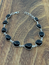 Black Onyx Sterling Silver Bracelet