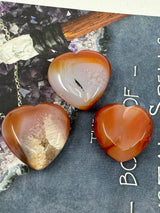 Carnelian Mini Hearts  - "I am full of creative energy and new ideas."