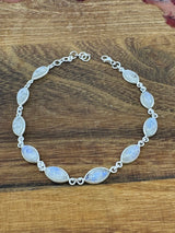 Rainbow Moonstone Sterling Silver Bracelet - “My mind is open to new possibilities and opportunities”.