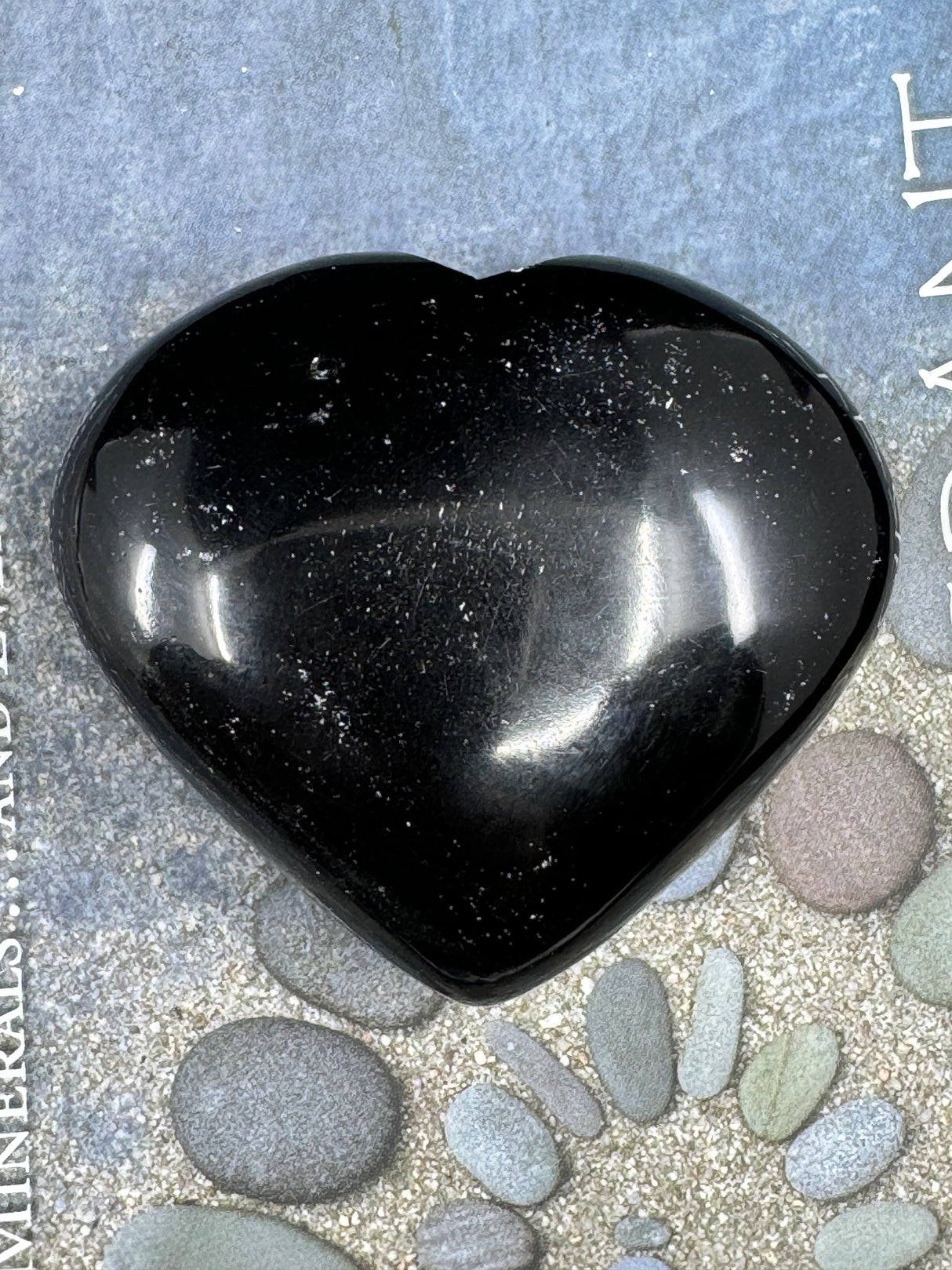 Black Obsidian Heart - "I release negative energy within and around me."