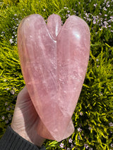 Rose Quartz Angel Large 18cm1.2kilos - Love & Peace