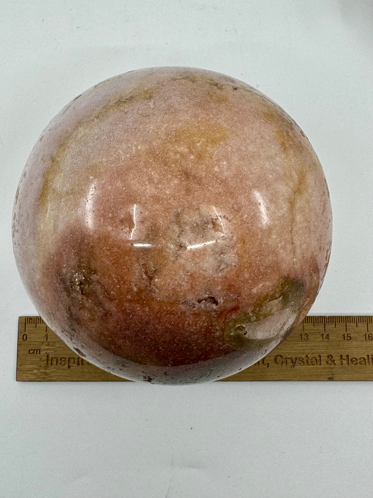 Pink Amethyst Sphere 2.421 Kilos 14cm- “ I am a strong and loving person”.