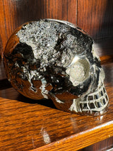 Pyrite Skull Carving #7 - 1.044kilos - Protection & Energy