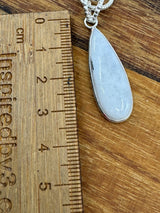 Moonstone Rainbow Silver Pendant - “My mind is open to new possibilities and opportunities”.