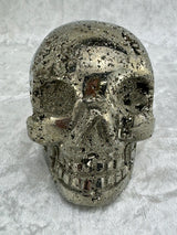 Pyrite Skull Carving #6 - 1.079kilos - Protection & Energy