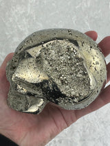 Pyrite Skull Carving #3 - 1.326kilos - Protection & Energy