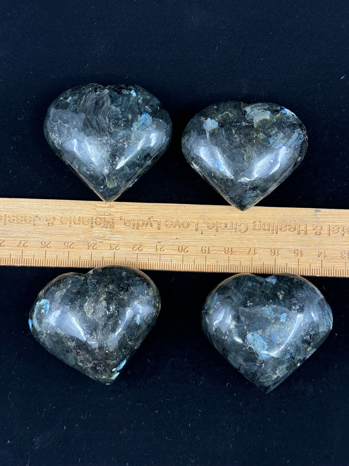 Larvikite Heart - "I move through life knowing I am safe and protected."