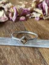 Citrine Silver Ring Size 7 - “I am successful in all areas of life”.