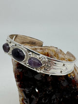 Charoite Silver Bracelet- Healing. Negativity. Protection.