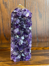 Amethyst Cluster Point A+ with polished back - #4 227g - “I trust my intuition and allow it to guide me each day”’