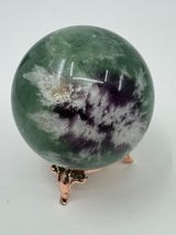 Snowflake Fluorite Sphere #2 300g - Concentration. Organised.