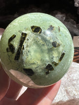 Prehnite and Epidote Sphere #2 472g 7cm