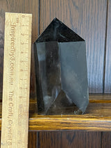 Smoky Quartz Tower #4 749g - “My spirit is deeply grounded in the present moment”.