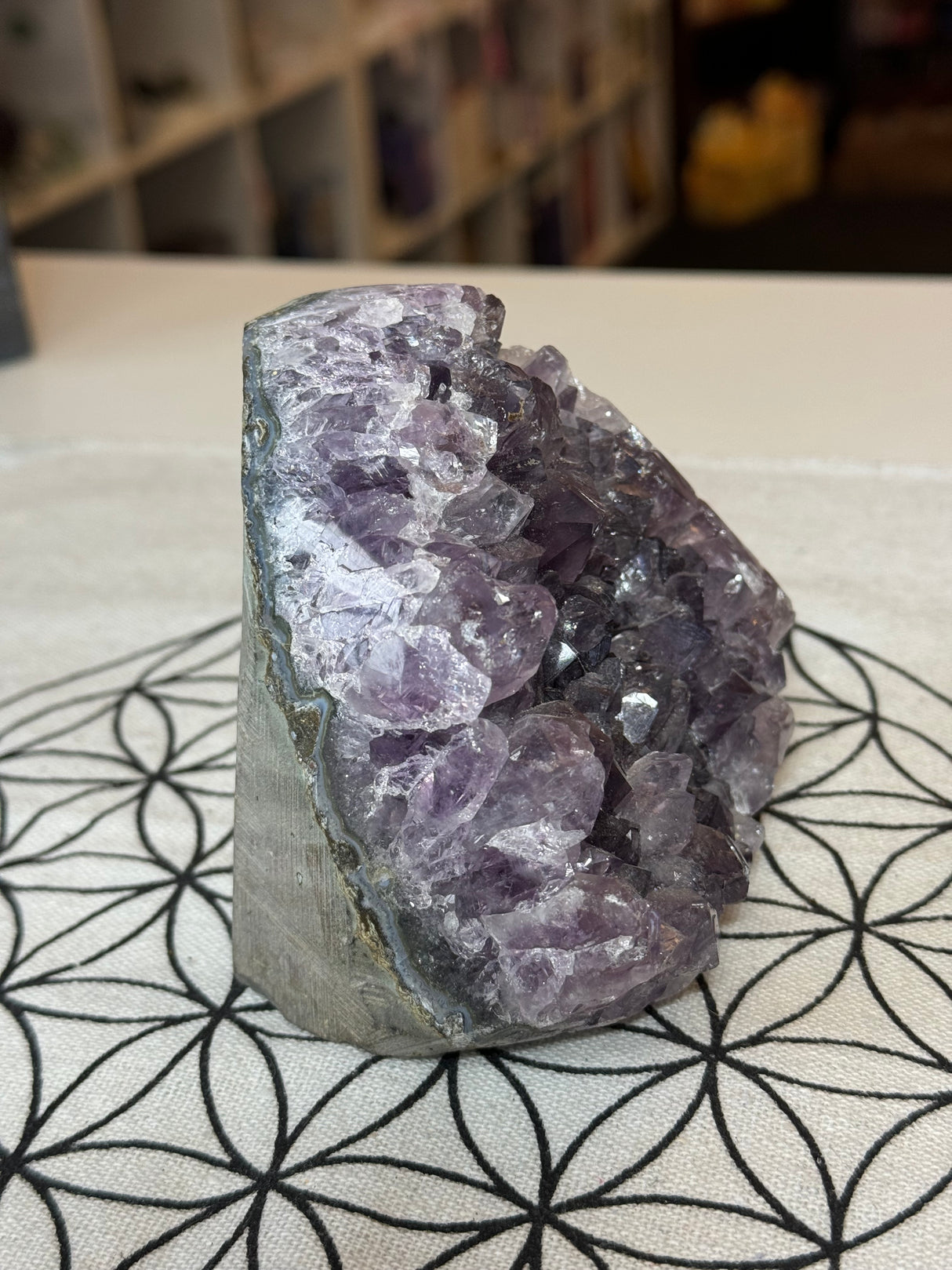 Amethyst Cluster 720g #42 -  “I trust my intuition and allow it to guide me each day”