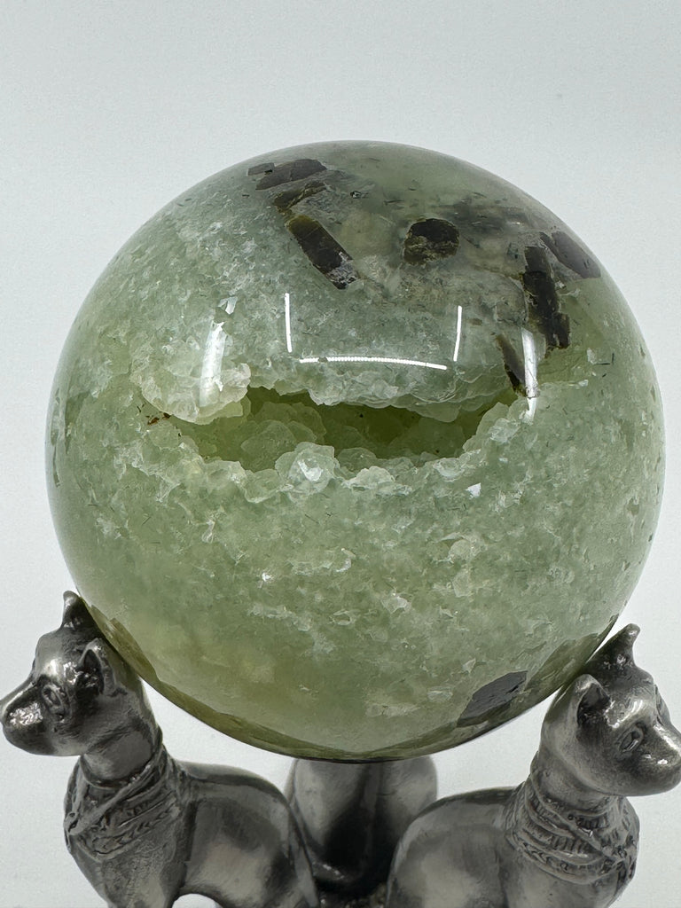 Prehnite and Epidote Sphere #2 472g 7cm