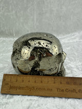 Pyrite Skull Carving #1 -  1.64kilos - Protection & Energy