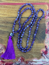 Mala Beads - Amethyst - “I trust my intuition and allow it to guide me each day”