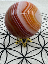 Sardonyx Sphere 257g - "I am filled with strength, courage, and vitality."