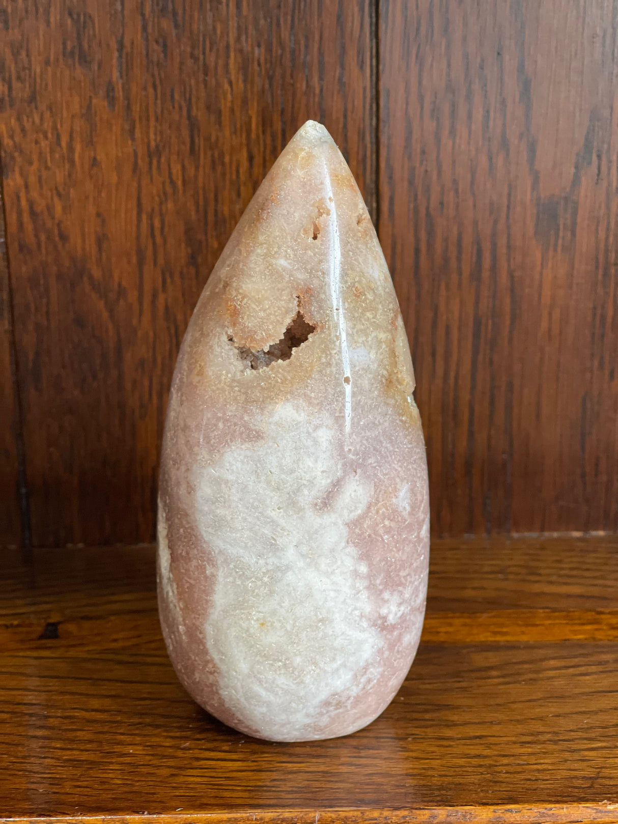 Pink Amethyst Freeform 855g - “ I am a strong and loving person”.