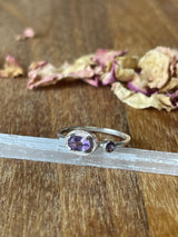 Amethyst Silver Ring Size 7 - “I trust my intuition and allow it to guide me each day”