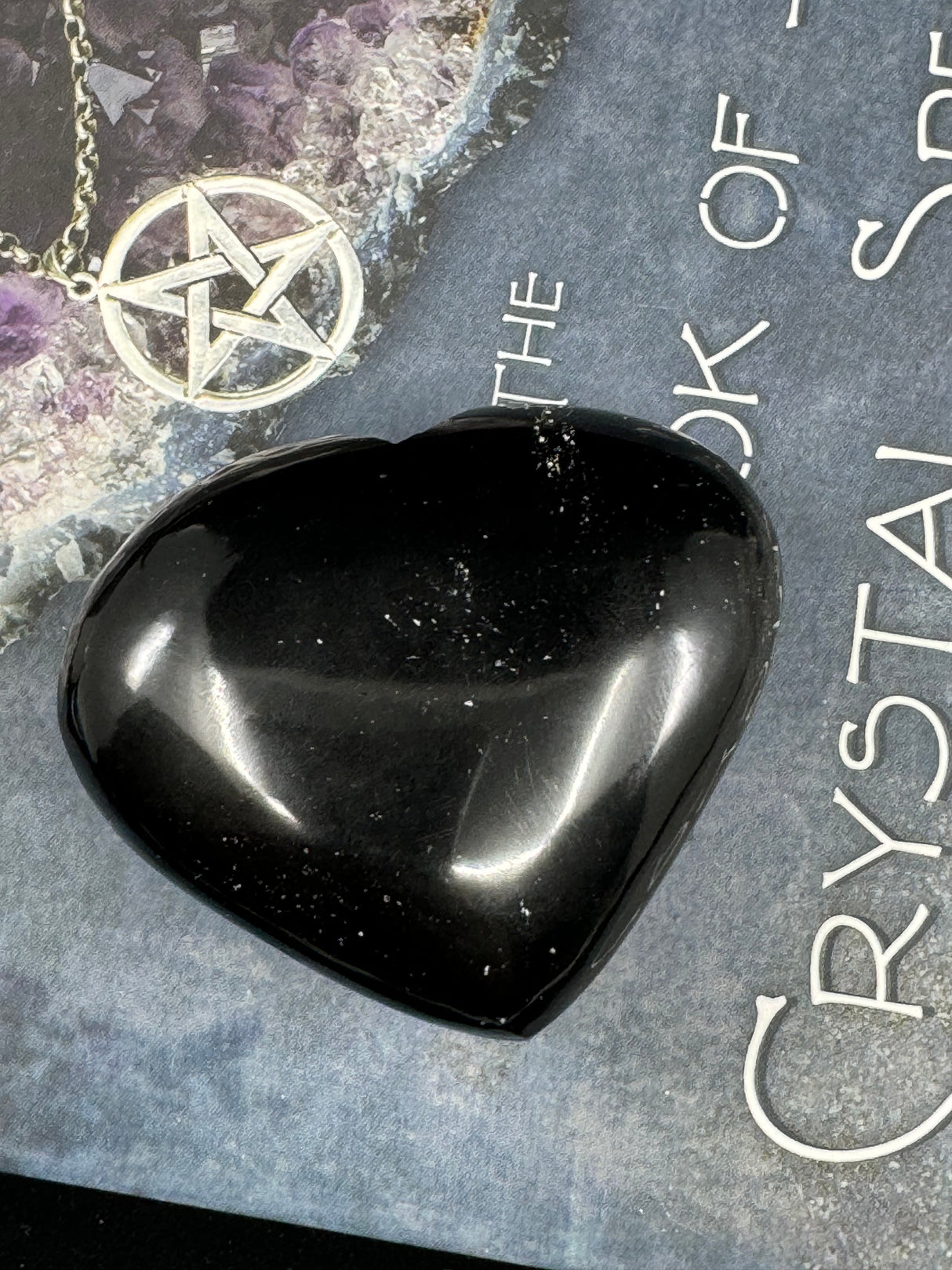 Black Obsidian Heart - "I release negative energy within and around me."