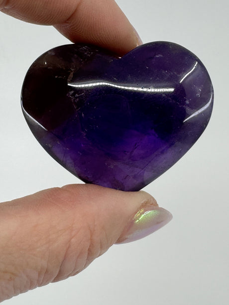 AA+ Grade Amethyst Puffy Heart - “I trust my intuition and allow it to guide me each day”