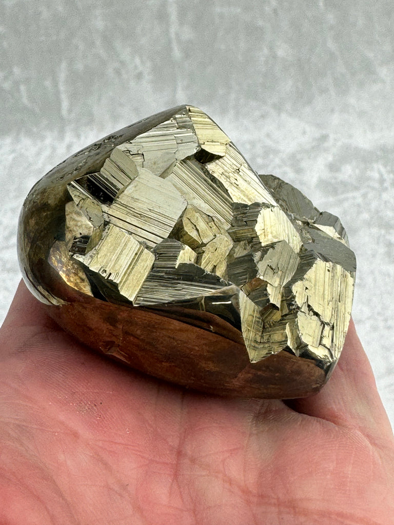 Pyrite Heart Carving #9 - 416g - Protection & Energy