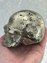 Pyrite Skull Carving #6 - 1.079kilos - Protection & Energy