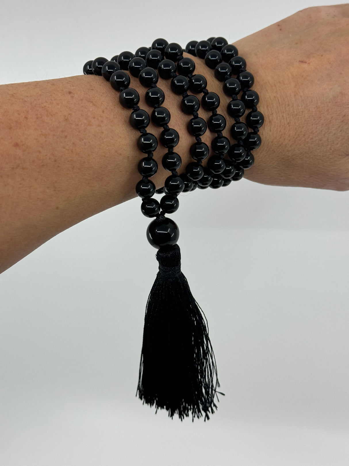 Mala Beads - Black Onyx - "I am focused and can do anything I set my mind to"