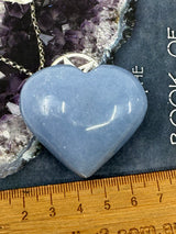 Angelite Puffy Heart 70g - "I am open and ready to receive angelic guidance."