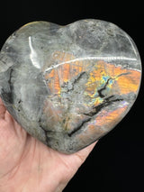 Labradorite Heart 662g - “I welcome change and transformation into my life”.