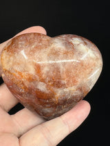 Fire Quartz Heart 169g - "My thoughts are clear, grounded, and focused."