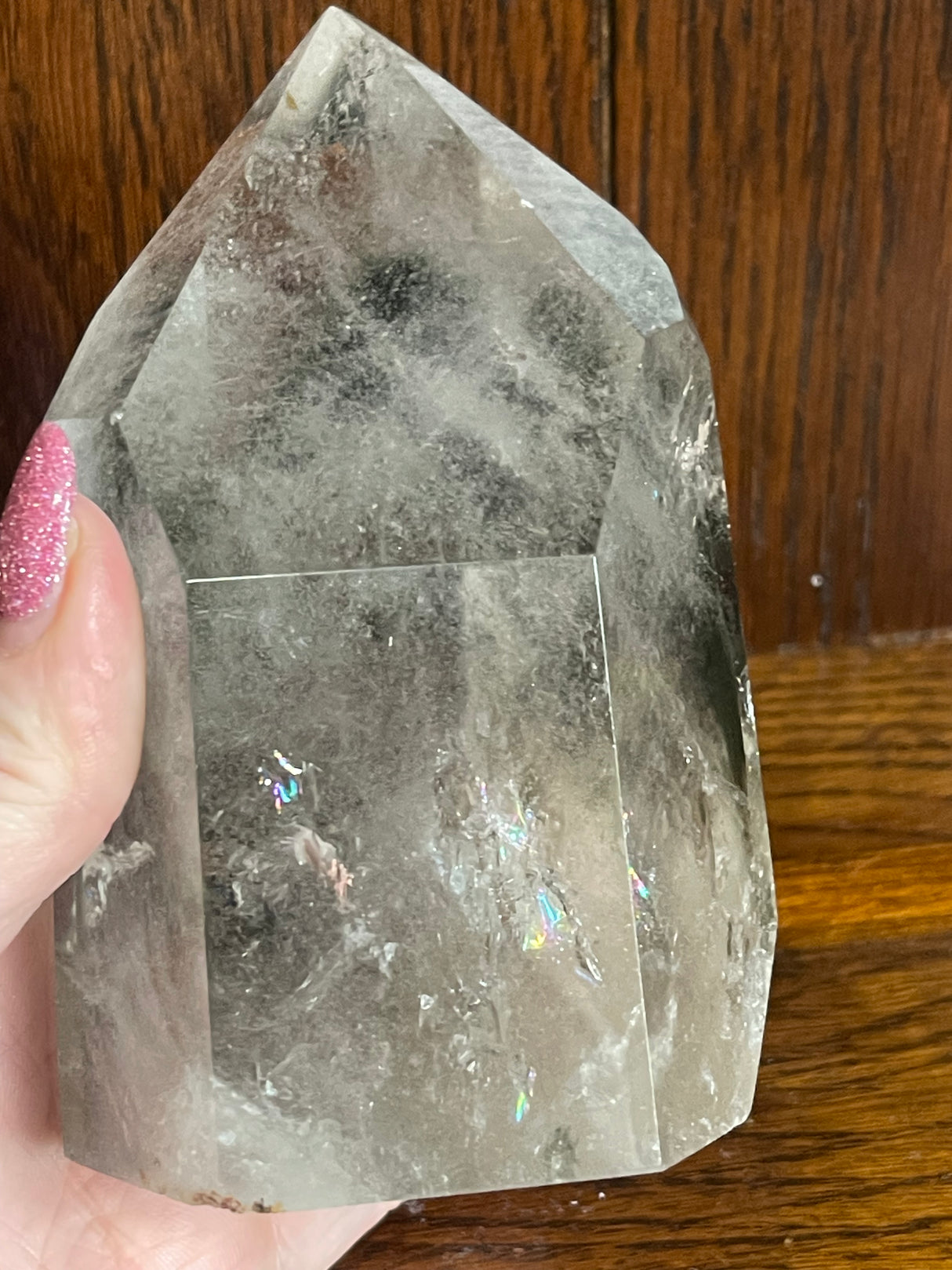 Garden Quartz (Lodalite) Generator  - 860g - “ I let go of past hurt and allow myself to heal” .